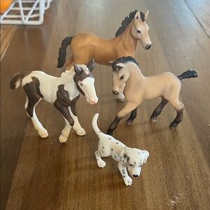 Schleich foals horse, puppy